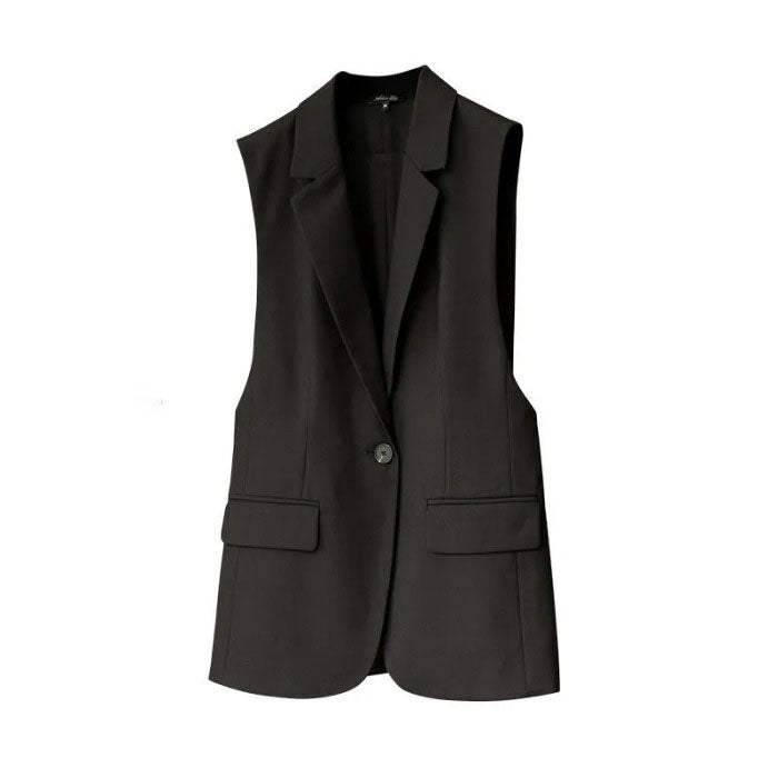 High end fashion, minimalist temperament, capable and stylish 2 versatile suits, vests, women's outerwear trend